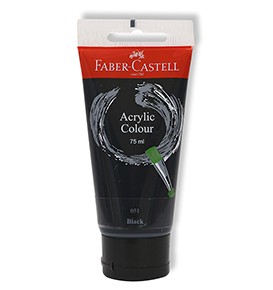 Acrylic Colour, 75 ml, 051 Black